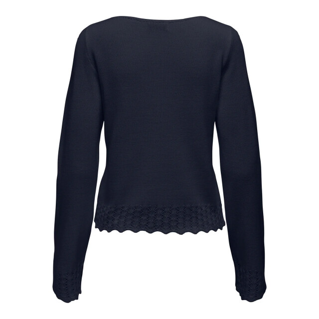 Jacqueline de Yong Grace l/s boatneck struc pullover knt 15330546 large