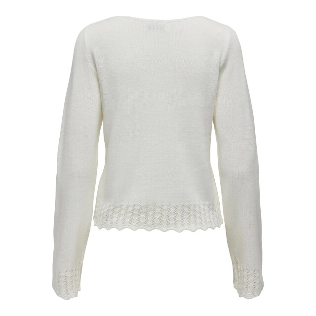 Jacqueline de Yong Grace l/s boatneck struc pullover knt 15330546 large