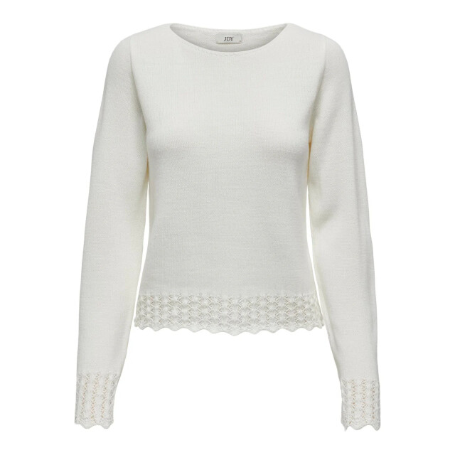 Jacqueline de Yong Grace l/s boatneck struc pullover knt 15330546 large