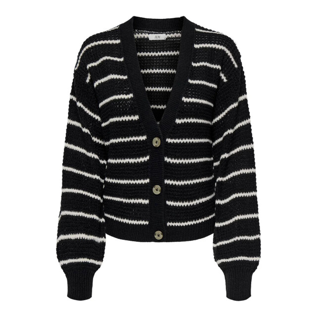 Jacqueline de Yong Ellen l/s v-neck stripe cardigan 15328338 large