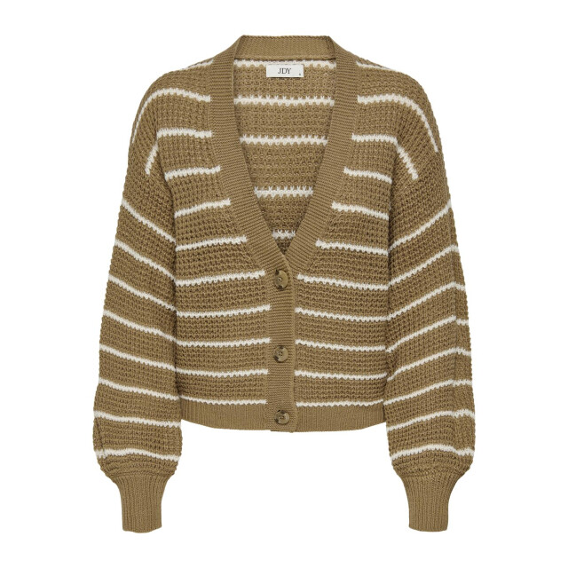 Jacqueline de Yong Ellen l/s v-neck stripe cardigan 15328338 large