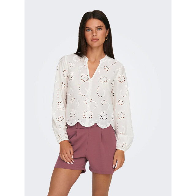 Jacqueline de Yong Ditte l/s embroderie shirt 15328411 large