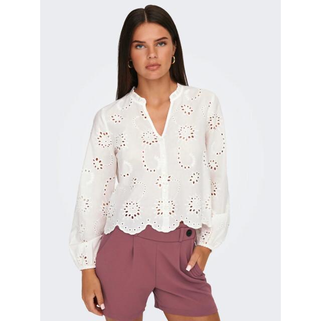 Jacqueline de Yong Ditte l/s embroderie shirt 15328411 large