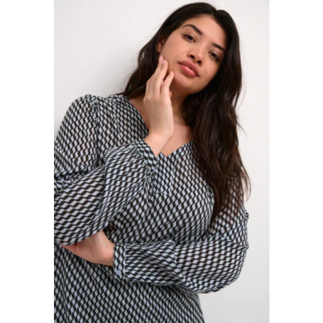 KAFFE Kcami ls blouse printed KCami LS Blouse Printed large