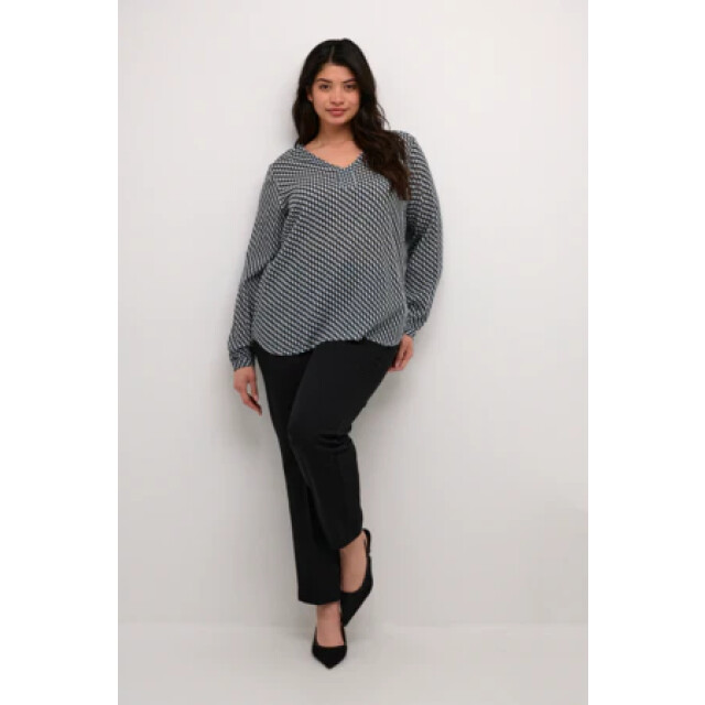 KAFFE Kcami ls blouse printed KCami LS Blouse Printed large