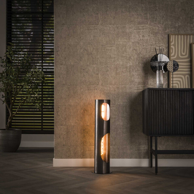 Hoyz vloerlamp organic Ø20 cylinder nikkel 2911556 large