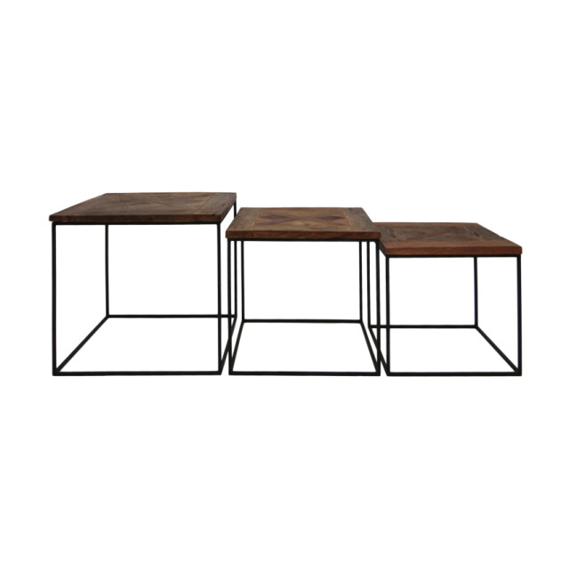 HSM Collection -vierkante bijzettafel austins/3 -50x50x50 / 45x45x45 / 2923072 large