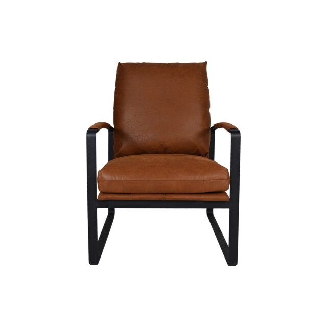HSM Collection -fauteuil miami-95x65x95--leder/metaal 2922912 large