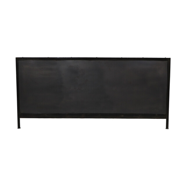 HSM Collection -dressoir brooklyn 3 deur-150x40x70--metaal/glas 2922411 large