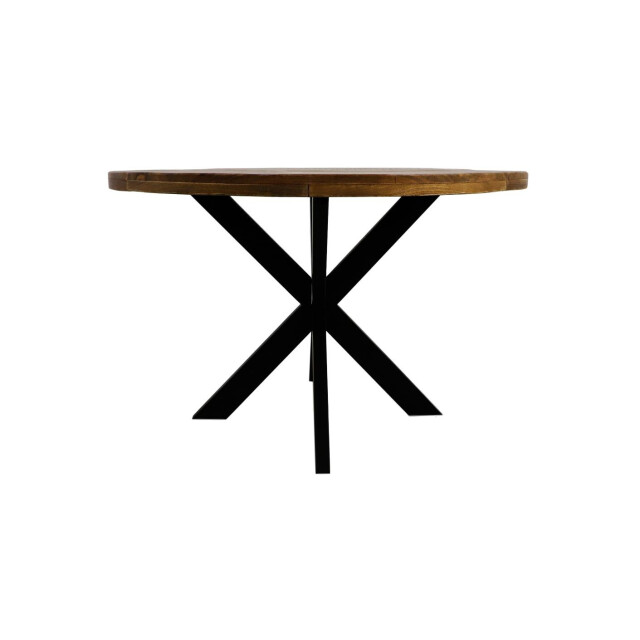HSM Collection -ronde eettafel melbourne-80x80x76--mango/metaal 2923777 large
