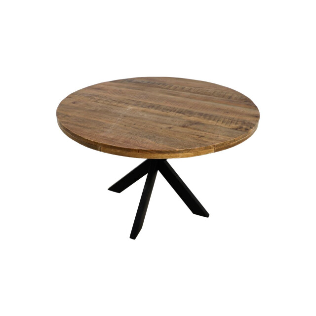 HSM Collection -ronde eettafel melbourne-80x80x76--mango/metaal 2923777 large