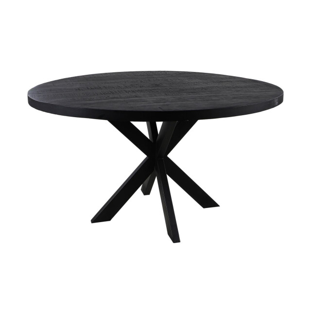 HSM Collection -ronde eettafel melbourne-130x130x76--mango/metaal 2923772 large