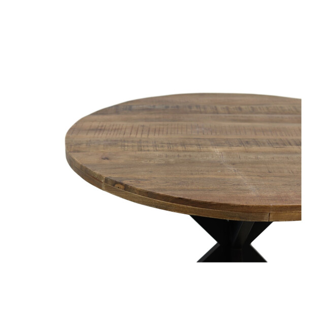 HSM Collection -ronde eettafel melbourne-80x80x76--mango/metaal 2923777 large