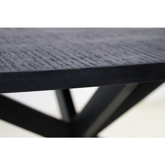 HSM Collection -ronde eettafel melbourne-130x130x76--mango/metaal 2923772 large