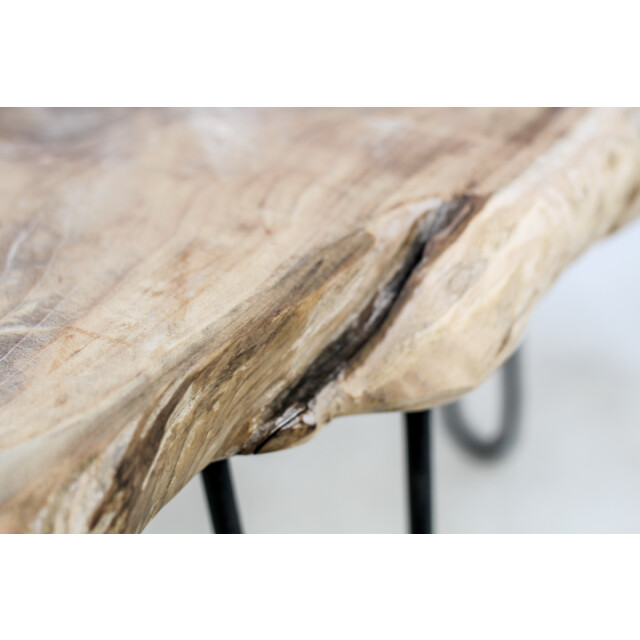 HSM Collection -rechthoekige wandtafel root-120x50x70--teak/metaal 2923092 large