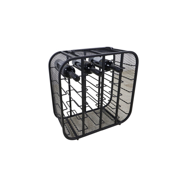 HSM Collection -staand wijnrek 20 flessen-55x25x55--metaal 2924011 large