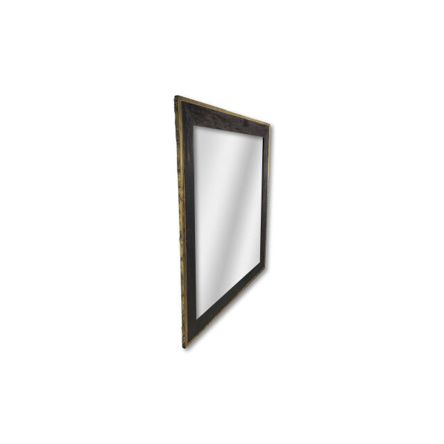 HSM Collection -vierkante spiegel-90x1,5x90-zwart/goud-mango 2923292 large