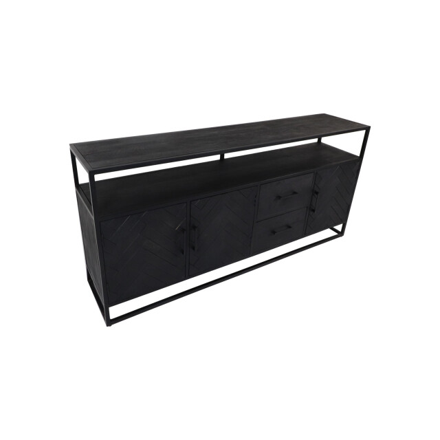 HSM Collection -dressoir verona 3 deur 2 la-180x40x85--mango/metaal 2922409 large
