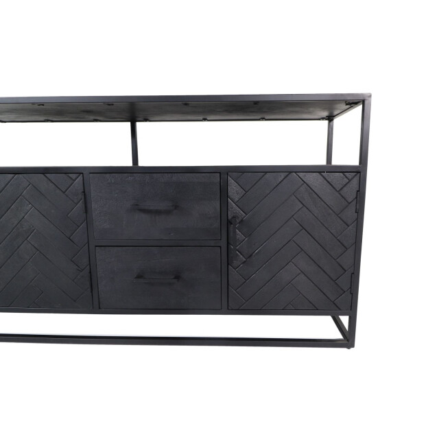 HSM Collection -dressoir verona 3 deur 2 la-180x40x85--mango/metaal 2922409 large