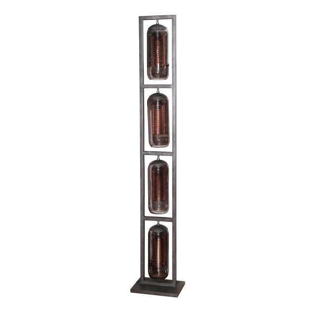 Hoyz Hoyz vloerlamp tower 4l smoke glas artic zwart 2610850 large