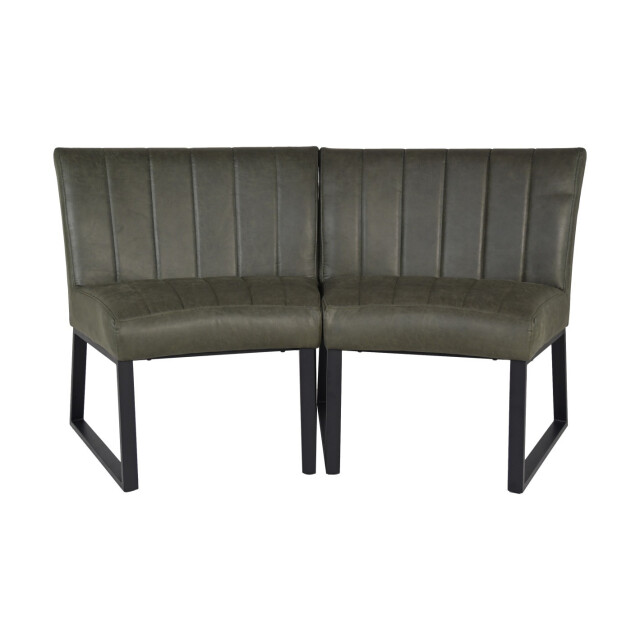 HSM Collection -eetkamerbank texas-68x55x88--leder/metaal 2925968 large