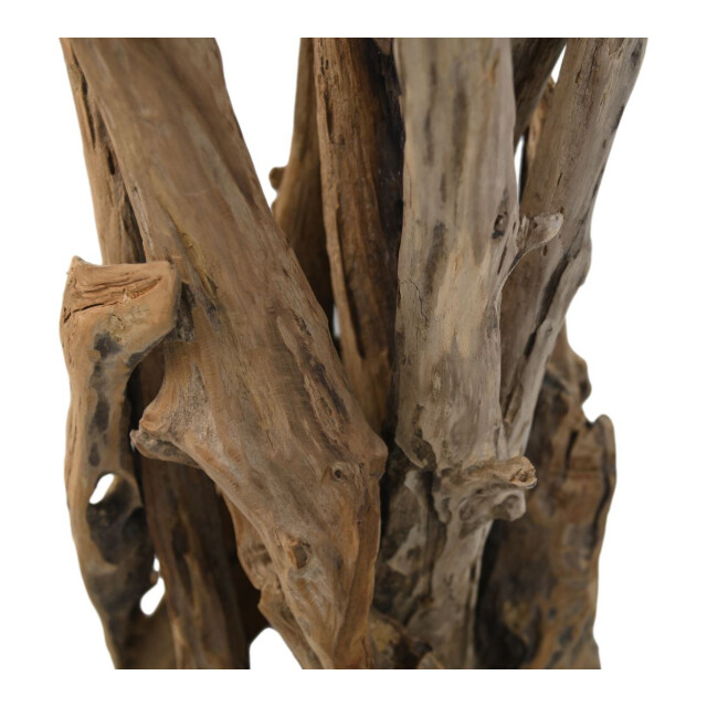 HSM Collection -kaarsenhouder 5 kaarsen-35x35x65--teak/metaal 2923549 large