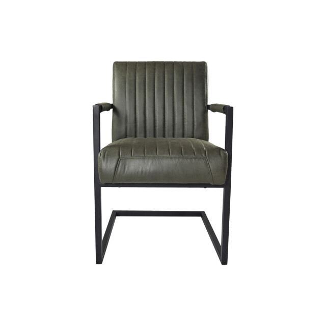 HSM Collection -eetkamerstoel texas met arm s/2-55x50x85--leder/metaal 2925746 large
