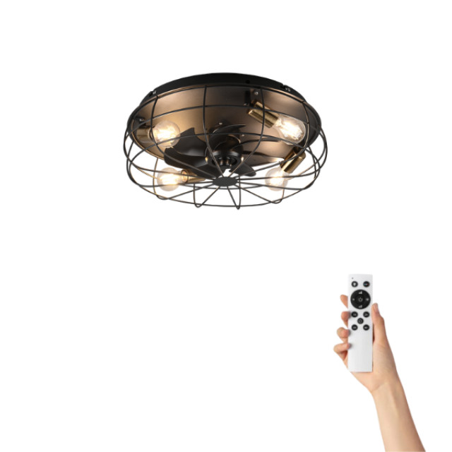 Ventiluxe Plafondventilator sam met verlichting – Ø48cm – 3 snelheden – afstandsbediening – 2881818 large