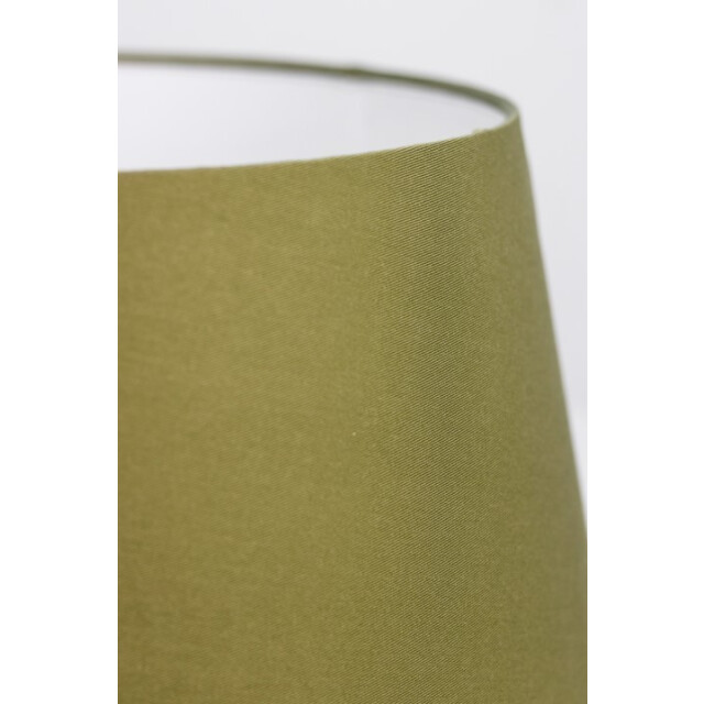 HSM Collection -ronde lampenkap conisch xl-ø52/38x30-olijf -stof 2923619 large