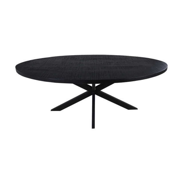 HSM Collection -ovale eettafel melbourne-240x110x76--mango/metaal 2923766 large