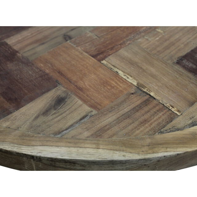 HSM Collection -ronde salontafel mozaiek-ø80x33--teak 2923027 large