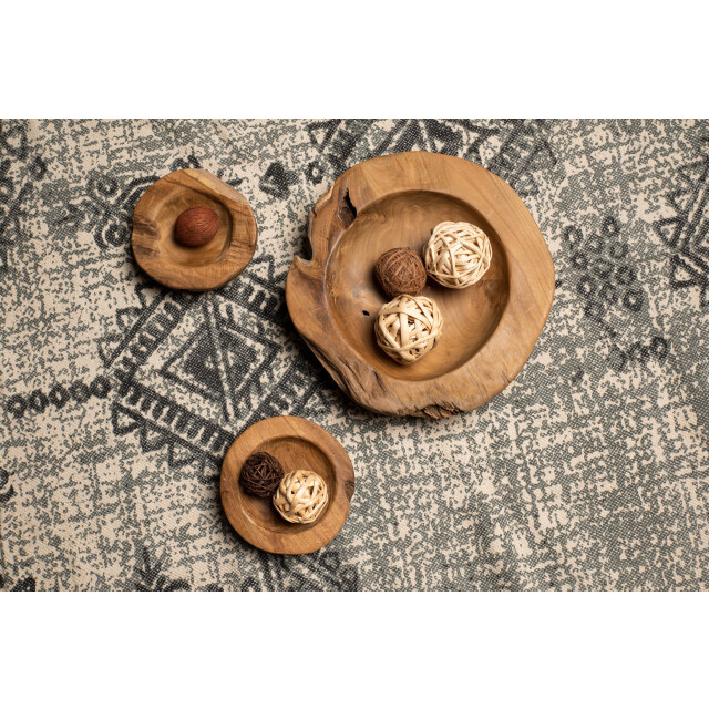 HSM Collection -fruitschaal small s/2-ø20-27x6-10--teak 2923563 large