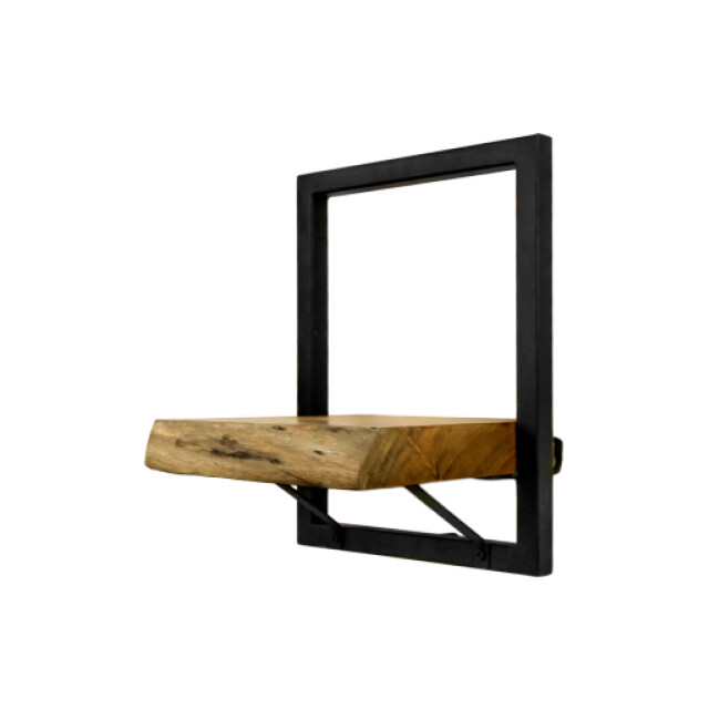 HSM Collection -wandplank levels live edge -25x22x32--acacia/metaal 2923265 large