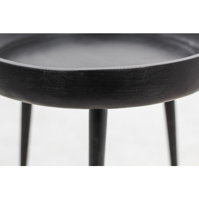 HSM Collection -ronde bijzettafel ventura-ø50x42--mango/metaal 2923182 large