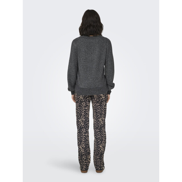 Jacqueline de Yong rue glitter l/s boat pullove knt 15330648 dark grey melange 06712.970.0021 large
