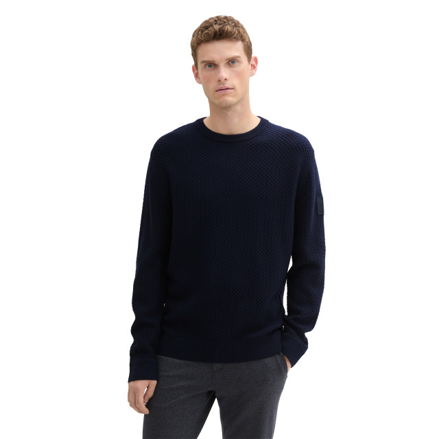 Tom Tailor Structured crewneck knit 1044472 large