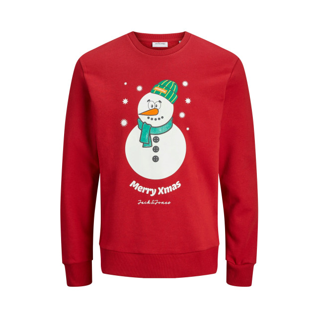 Jack & Jones Jongens kersttrui jjxmas jolly 12266208-Rood large