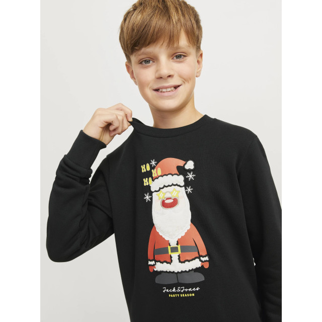 Jack & Jones Jongens kersttrui jjxmas jolly 12266208-Zwart large