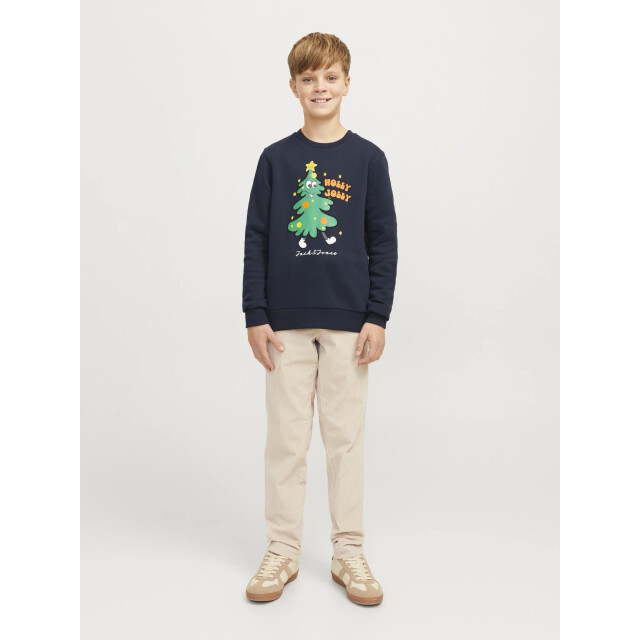 Jack & Jones Jongens kersttrui jjxmas jolly 12266208-Blauw large