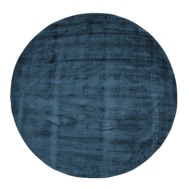 Velaar Milan königlich viscose vloerkleed rond laagpolig donker- 195 cm rond 3038549 large