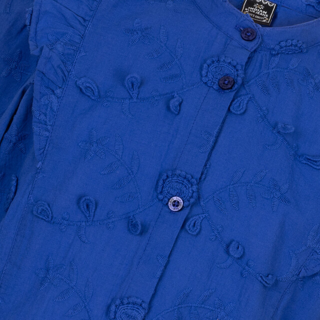 Indian Blue Meisjes shirt ls bloemen ruffel konings IBGW24-5104-7578 large