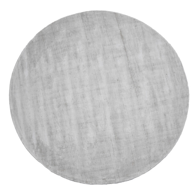 Velaar Milan königlich viscose vloerkleed rond laagpolig zilver- 115 cm rond 3038541 large