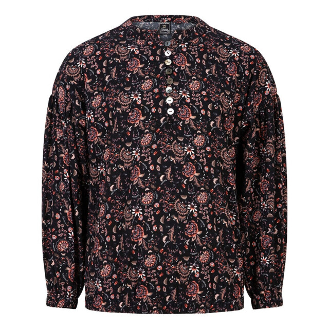 Indian Blue Meisjes shirt paisley - IBGW22-5112-999 large