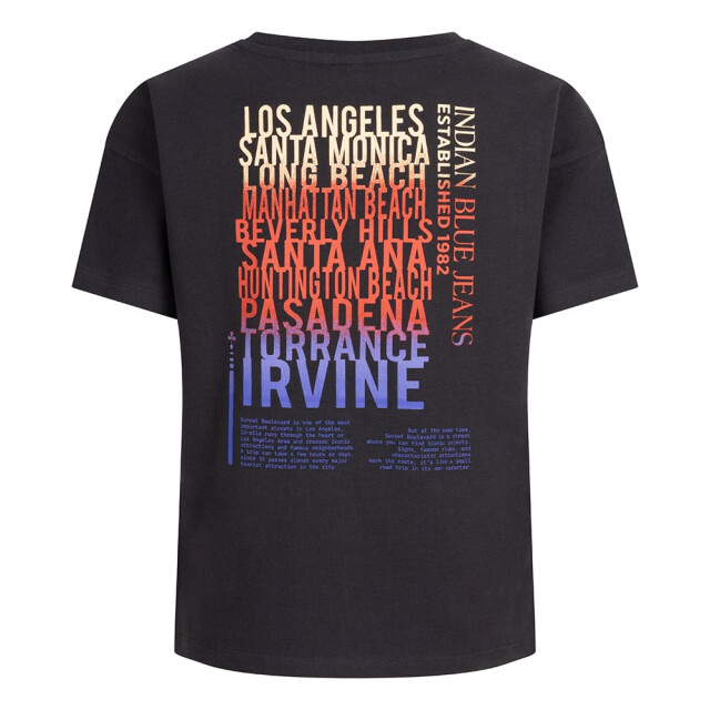 Indian Blue Meisjes t-shirt festival oversized phantom IBGS24-3158-970 large