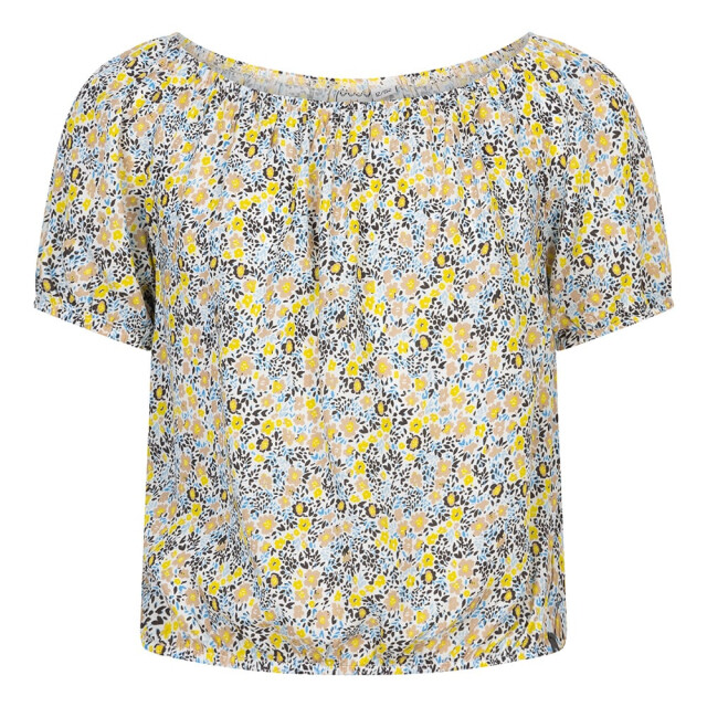 Indian Blue Meisjes crop top bloemen licht IBGS24-5181-521 large