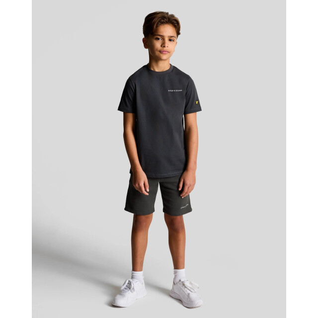 Lyle and Scott Sweat short script gun metal MLB2022V - W635 Gunmetal large