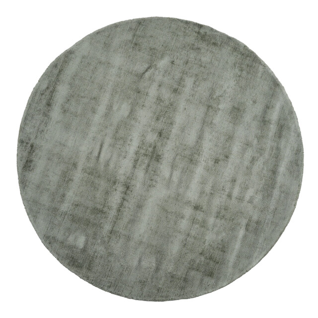 Velaar Milan königlich viscose vloerkleed rond laagpolig donkergroen- 115 cm rond 3038534 large