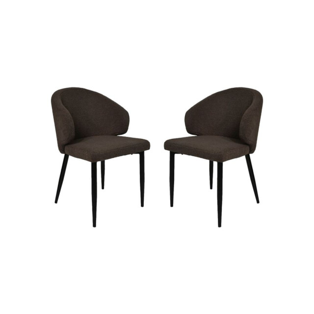 HSM Collection -eetkamerstoel yuna s/2-60x54x82.5--stof/metaal 2922971 large