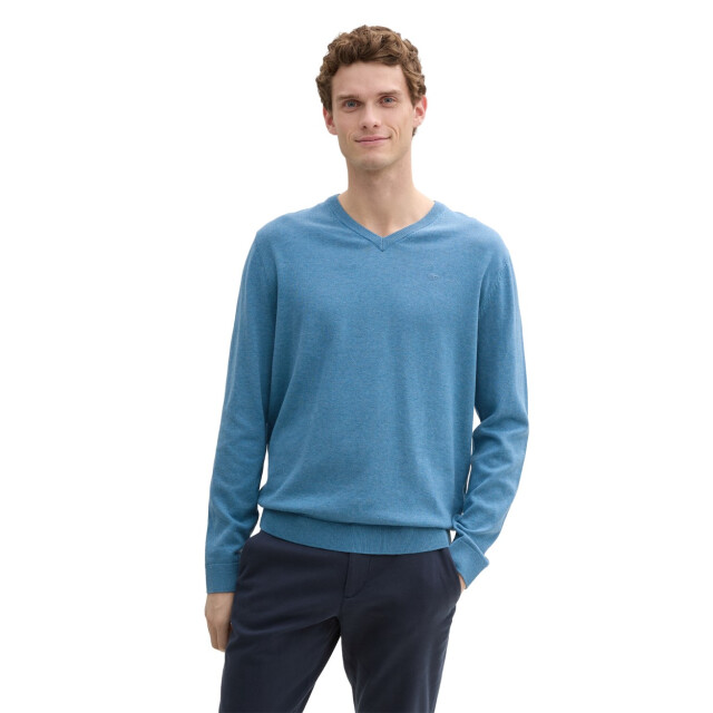 Tom Tailor V-neck stucture neck - 5219.30.0145 large