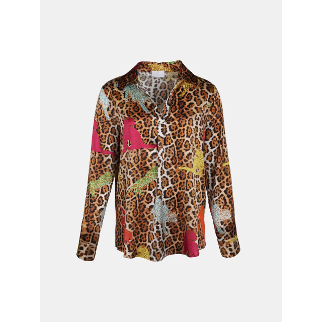 Mucho Gusto Blouse livorno luipaard Blouse Livorno Luipaard large